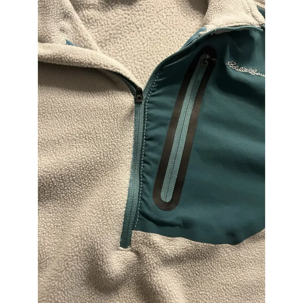 Eddie Bauer Men’s 1/4 Zip Fleece Pullover – Size L